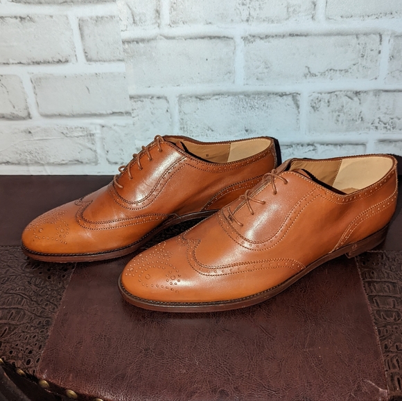 NEW Ralph Lauren Collection Quintin Calfskin Oxford size - Picture 7 of 14